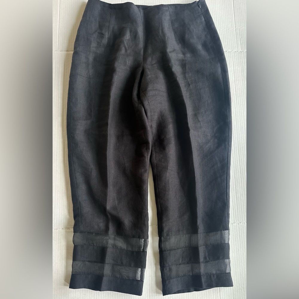 Linen 100% Women’s Pants‎ Size 10 High-Rise Lined Karen Warren